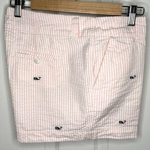 Like New Vineyard Vines Pink & White Striped Shorts